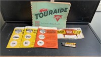 VINTAGE CONOCO TOURAIDE AND CLEANING CLOTHS