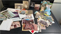 ASSORTED VINTAGE PICTURES, POSTCARDS AND ETC