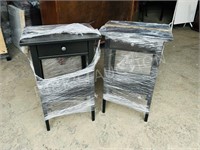 Pair of IKEA hemnes side tables