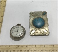 Pocket watch & belt buckle