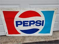 Large metal vintage Pepsi sign