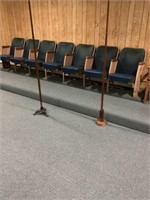 Seven theater chairs bring help to load