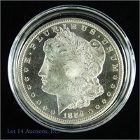 1884-CC Silver Morgan Dollar (High CH BU grade?)