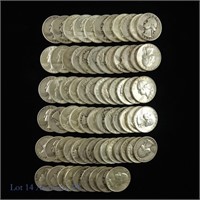 Silver Washington Quarters (70)