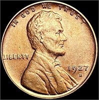 1927-S Wheat Cent CLOSELY UNCIRCULATED