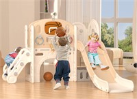 Glaf Toddler Slide Age 1-3 Playset (Beige)