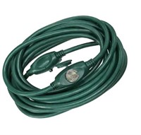 25 ft. 14/3 3 Outlet Extension Cord, Green