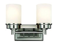 Cade 2-Light Brushed Nickel Bathroom Vanity Light