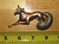 Fox Pin Stamped Sterling