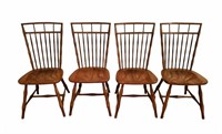 Ethan Allen Circa 1776 Coll Solid Maple Chairs