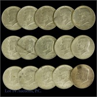 Silver Kennedy Half Dollars (15)