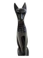 Egyptian Black Cat Sphinx Figurine/Statue