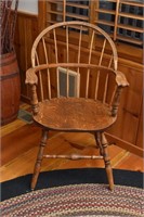 Oak Side Chair with Cushion