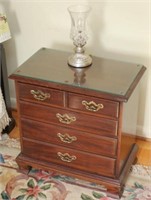 Thomasville Cherry four drawer nightstand with