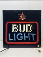 Bud Light Backlit Advertising Sign. Tested