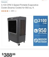 Hessaire 3100 CFK Mobile Evaporative Cooler
