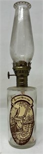 “Let your spirit soar” Antique Oil Lamp