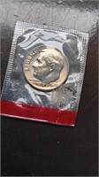 Uncirculated 1980-D Roosevelt Dime In Mint Cello