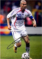 Zinedine Zidane Autograph Autograph  Photo