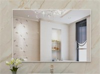 WONSTART Large Modern Wall Mirror for Bathroom,
