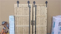 2 ROLLING BARN WOOD DOORS 32” X 80”