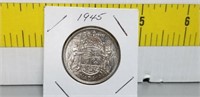 1945 Canada Silver 50 Cent