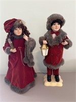 Animated Christmas Boy & Girl both work 26" high