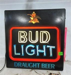 Bud Light Advertising Lighted Sign