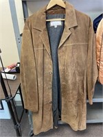Men's XXL Wilsons Leather Long Coat