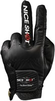 Golf Glove in Cabretta Leather, Black LEFT M / L
