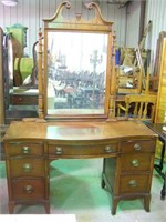 Vanity Dressing Table, 7 Drawers with Mirror