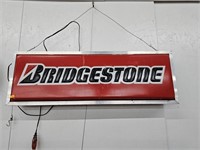 Bridgestone double sided advertising sign, won't