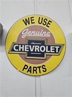 Chevrolet advertising sign 18"