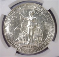 GREAT BRITAIN: 1930-B Silver Trade $1 NGC MS62