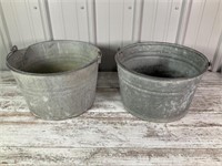 Galvanized buckets