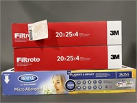 Air Filters 2 3M Filtrete and 1 BestAir