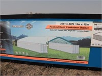 30' x 40' Peaked Roof Container Shelter