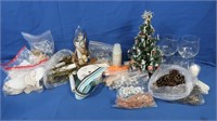Mini Christmas Tree, Pine Cones, Crafting Items,