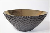 Ethan Allen Global View Hammered Metal Bowl