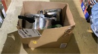 Box contains a mantra brand pressure cooker