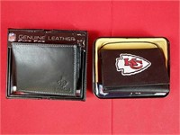 New Orleans Saints and KC Chiefs Leather Wallets