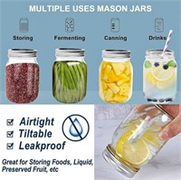 8 CANNING JARS 15Pc SET WITH TOOLS