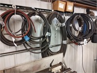 Group of miscellaneous hoses and lines, including