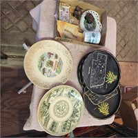 Nebraska Souvenirs  - Plates, Ashtrays,  Cup &