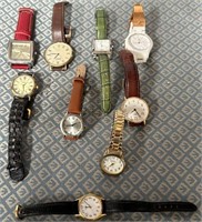 11 - LOT OF 9 WATCHES