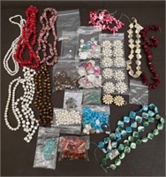 Lot of Beads & Other Jewelry Making Supplies