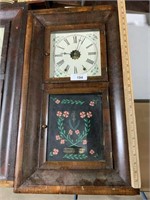 Vintage Waterbury wall clock, 8 day 30 hour