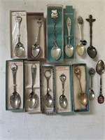 Collectable Spoons Some Sterling Lot of 13