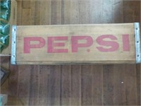 wood Pepsi cola box 18x12x6"