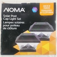 NIB Noma Solar Post Cap LED Light Set